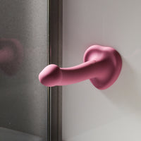 Dildo com Ventosa e Vibrador Recarregável Go Vibe Nina - Rosa