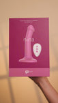 Stories de Dildo com Ventosa e Vibrador Recarregável Go Vibe Nina - Rosa